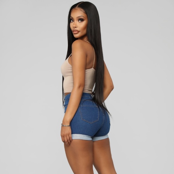 Carter Denim Shorts from Fashionnova - Picture 2 of 5